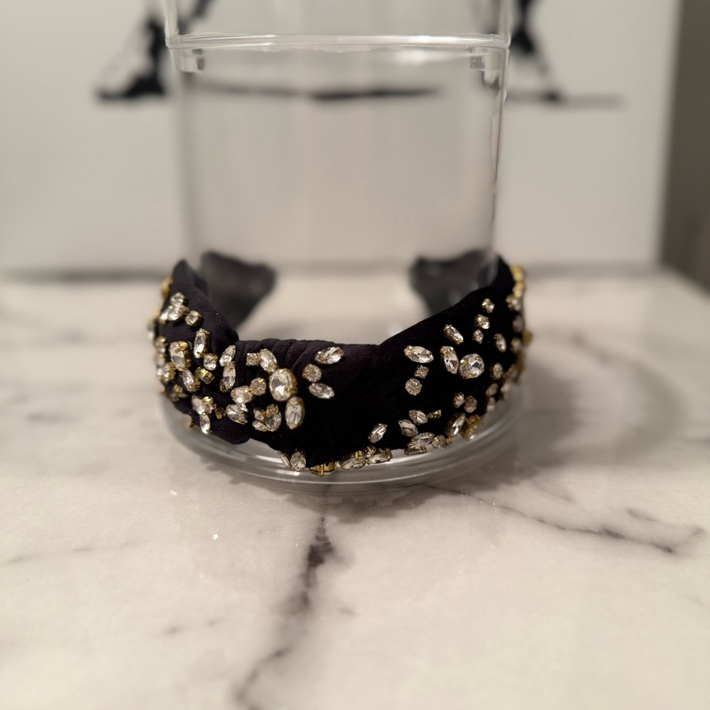 Lele Sadoughi Jet Mixed Crystal Headband